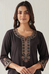 Sehra Maheen Ajrak Kurta