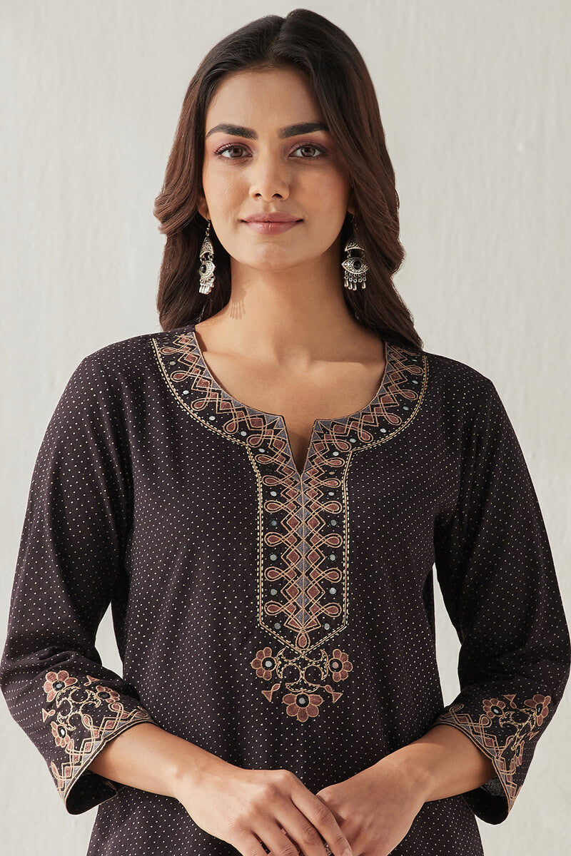 Sehra Maheen Ajrak Kurta