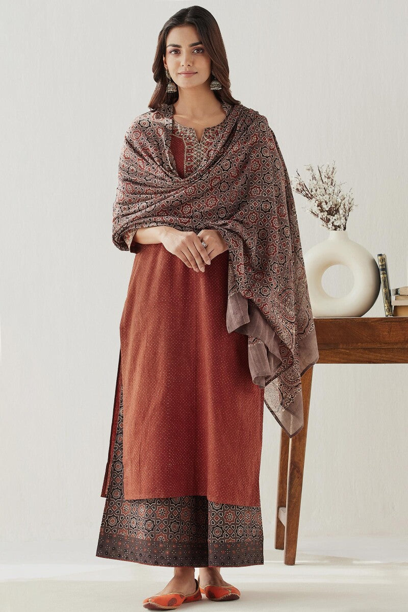 Sehra Rahida Ajrak Kurta