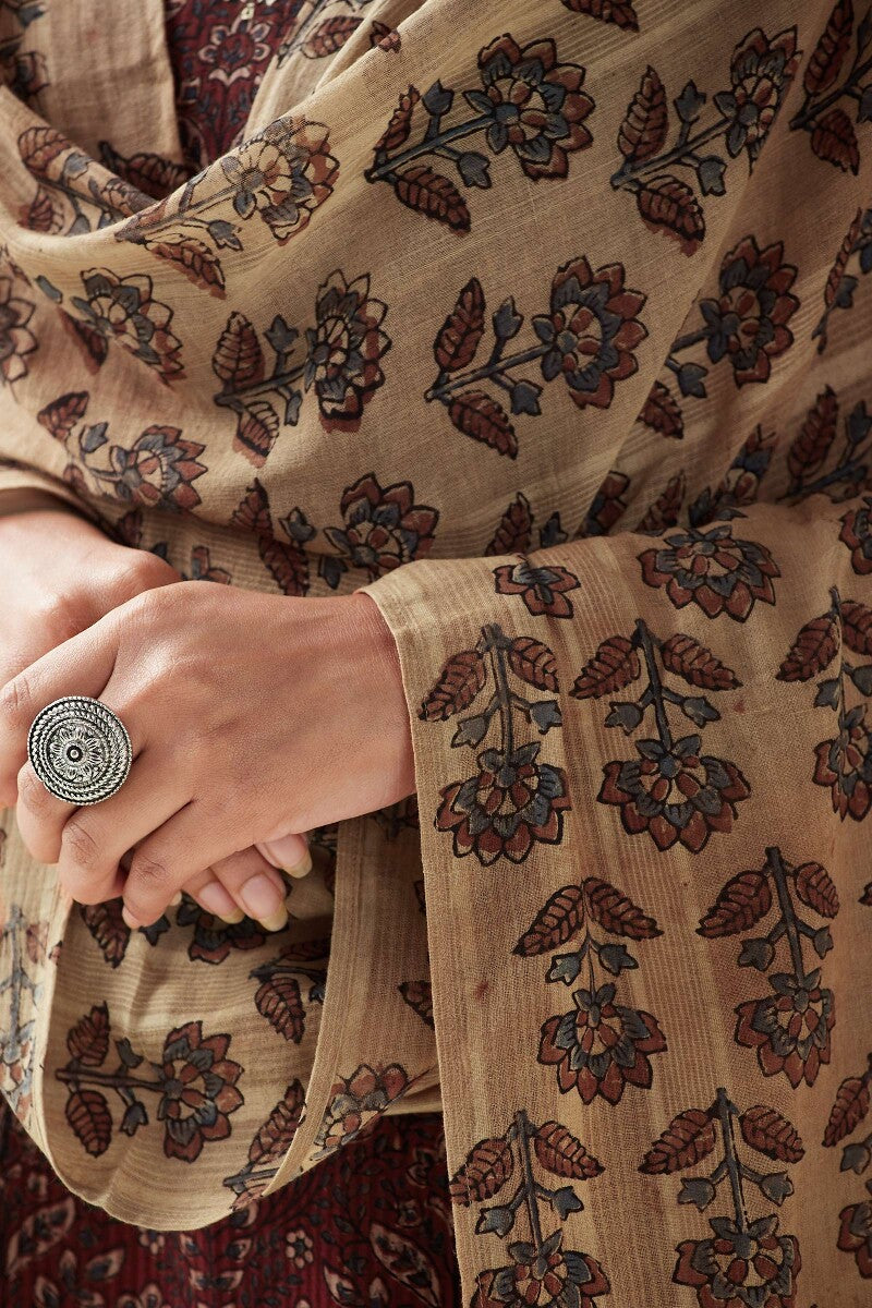 Sehra Aisha Ajrak Cotton Dobby Dupatta