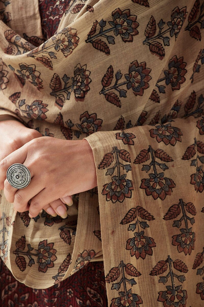 Sehra Aisha Ajrak Cotton Dobby Dupatta