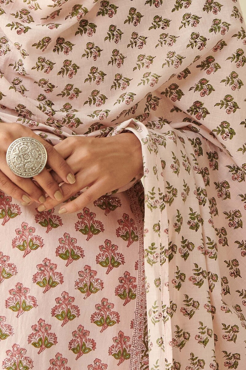 Naadirah Saima Slub Sanganeri Dupatta
