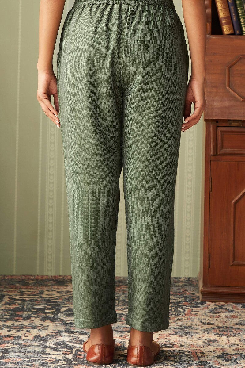 Naadirah Jahan Faux Wool Narrow Pants