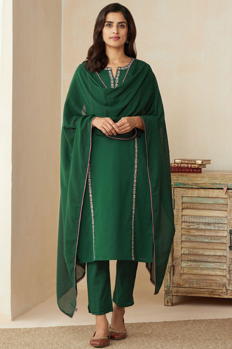 Roza Maira Green Narrow Pants