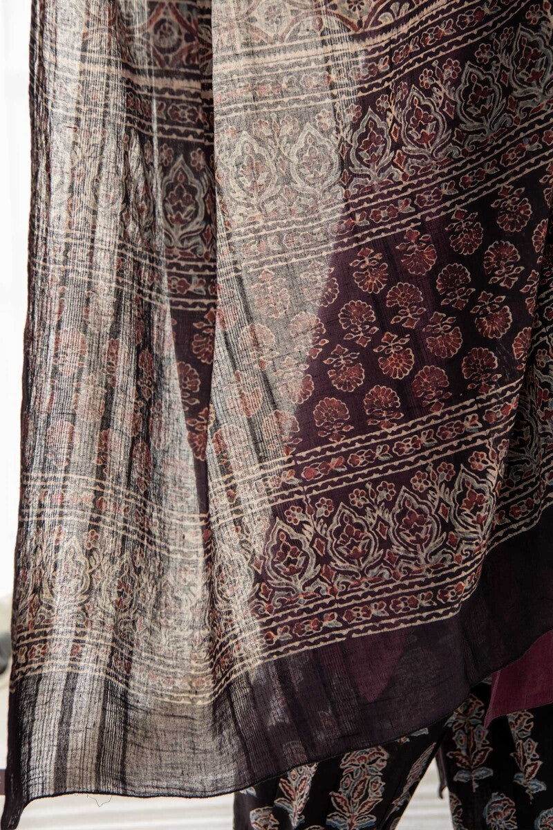 Sehra Gauhar Ajrak Dupatta
