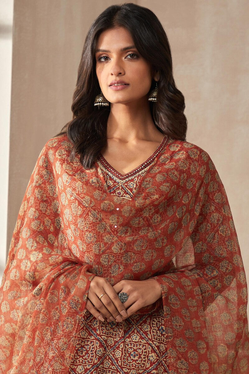 Sehra Afreena Bagru Dupatta