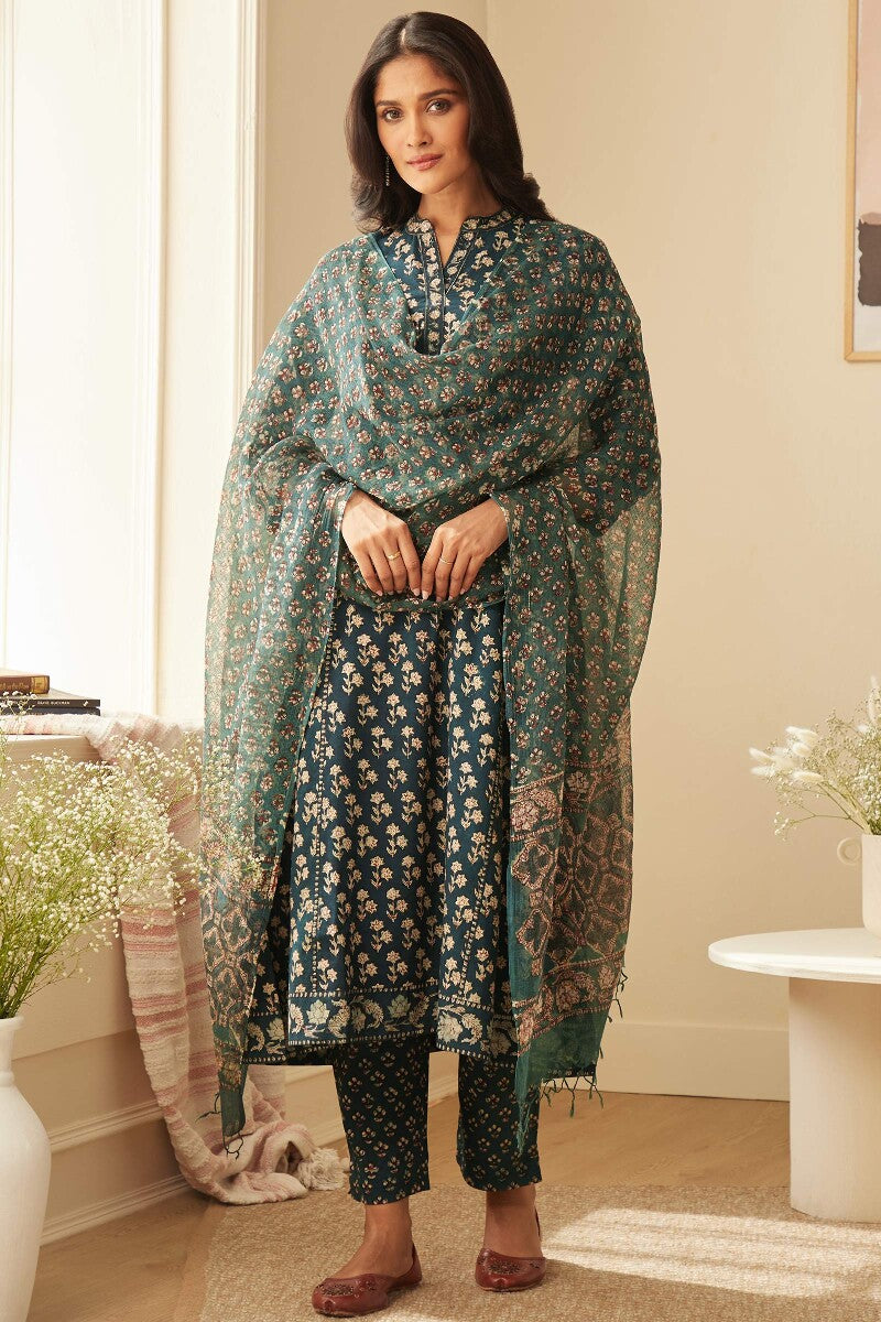 Sehra Ria Bagru Kurta