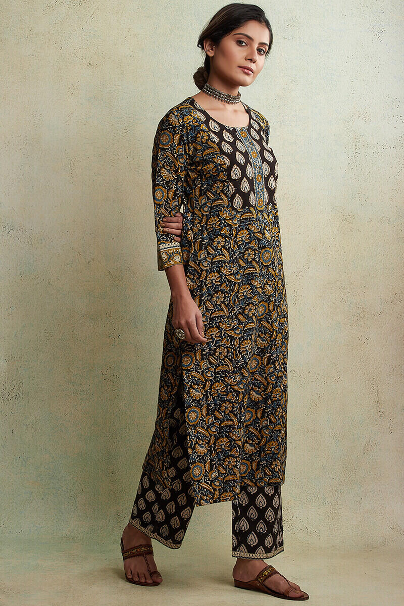 Zahabiya Ruksar Block Printed Kurta