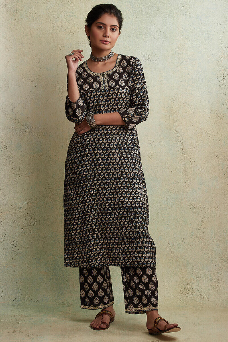 Zahabiya Misha Block Printed Kurta