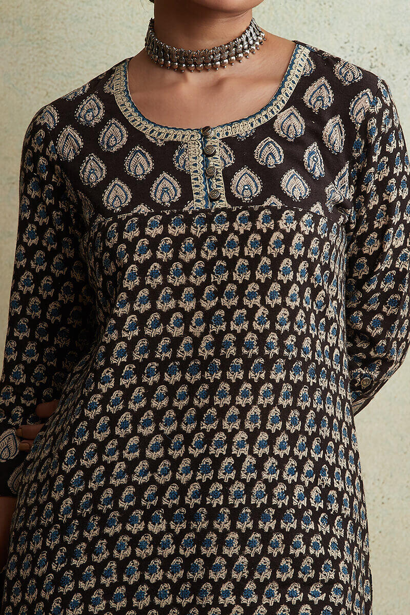 Zahabiya Misha Block Printed Kurta