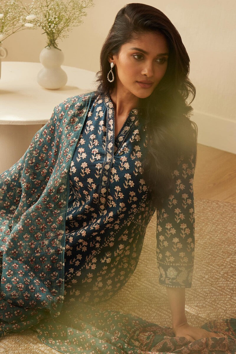 Sehra Ria Bagru Kurta