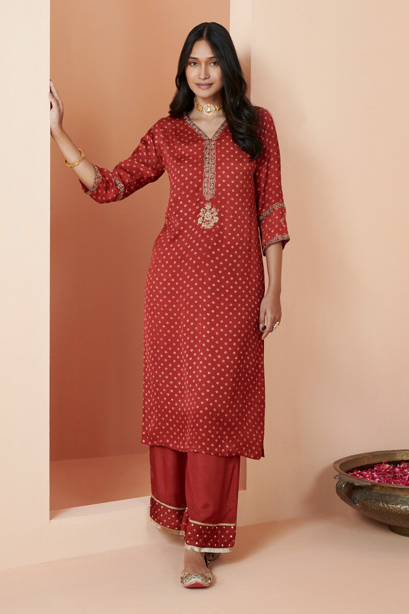 Shirin Alizah Ajrak Modal Kurta