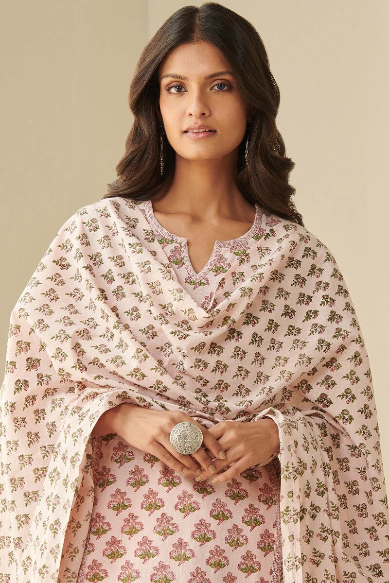 Naadirah Saima Slub Sanganeri Dupatta