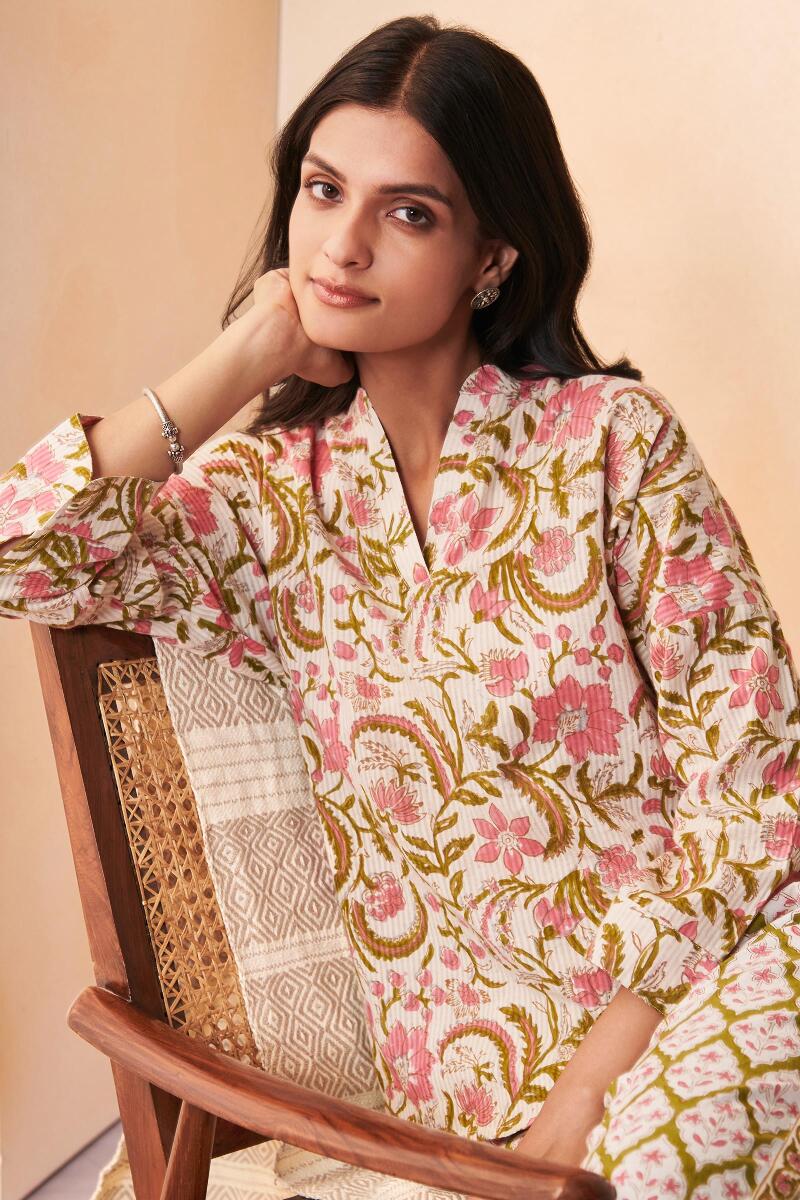 Nasrine Mirza Sanganeri Loungewear Set