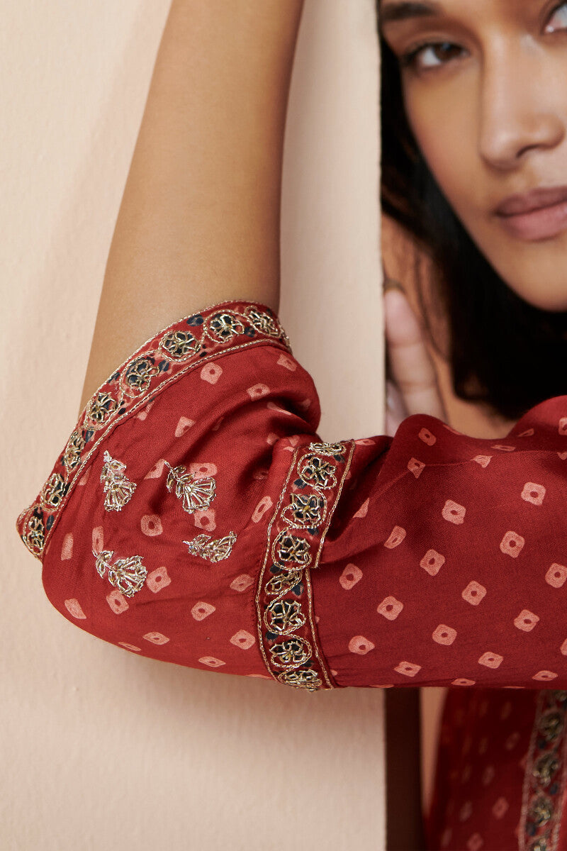 Shirin Alizah Ajrak Modal Kurta