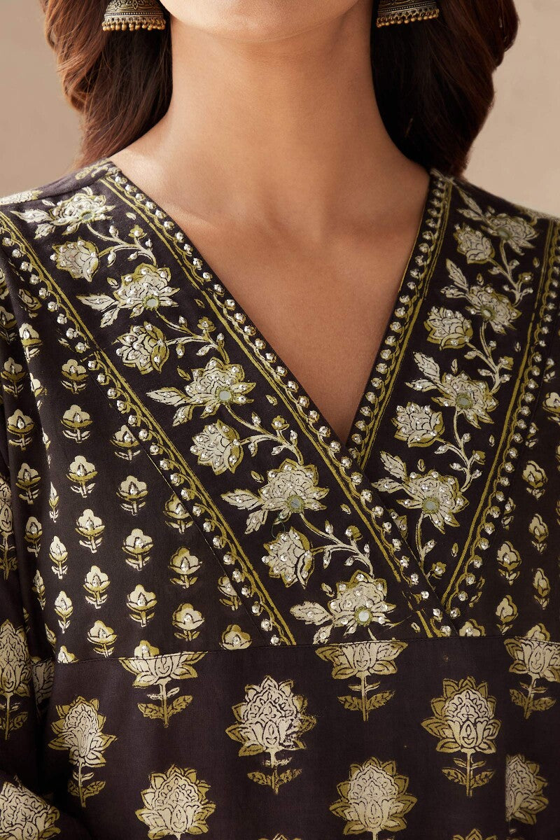 Sehra Mahira Bagru Kurta