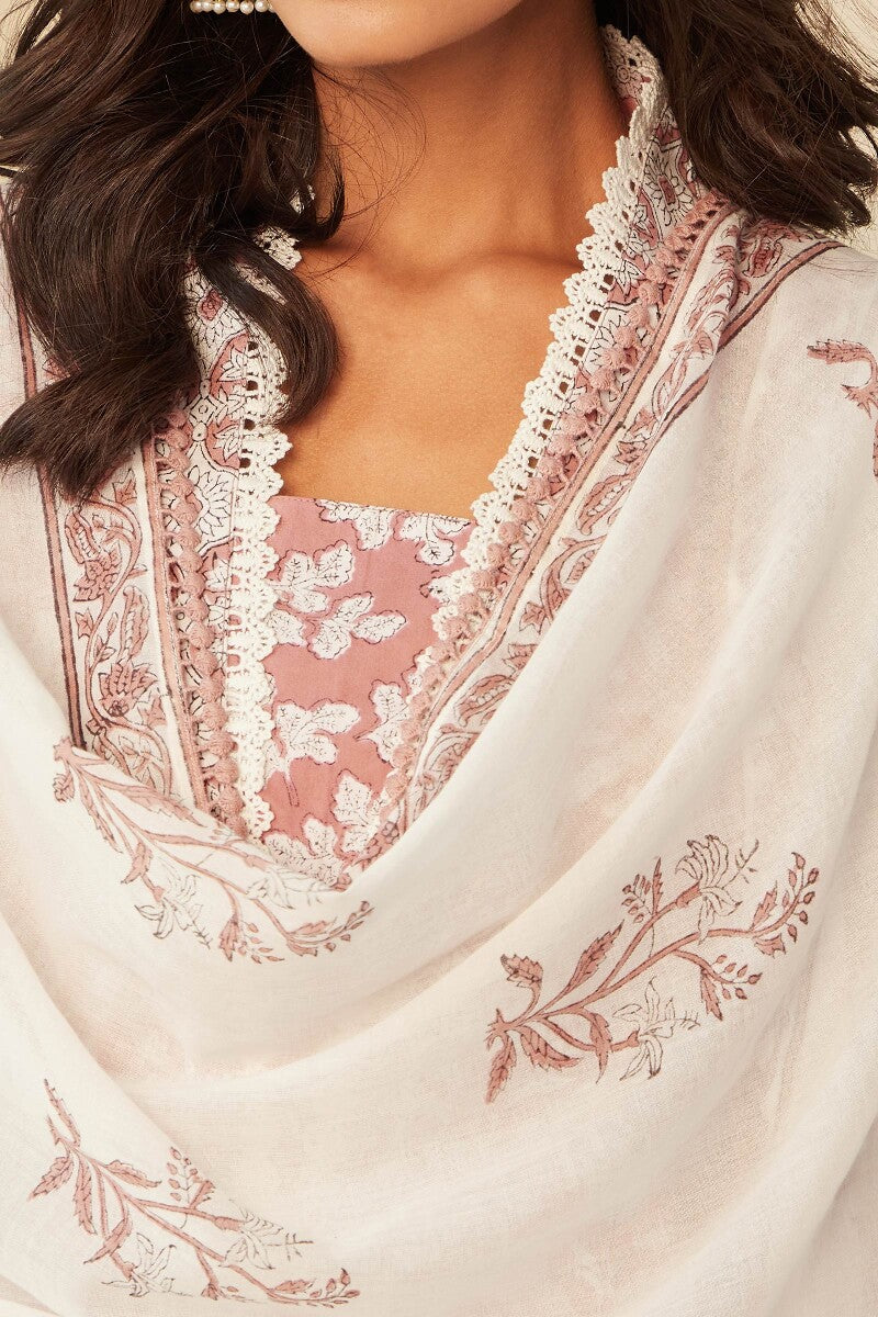 Gauhar Gulshan Sanganeri Dupatta