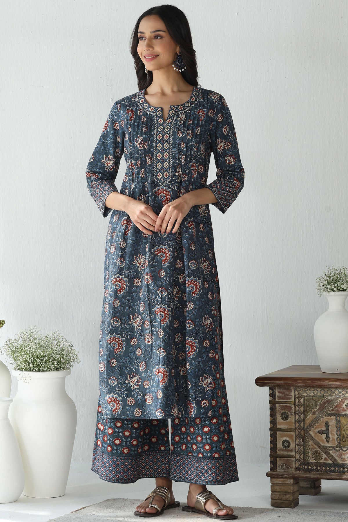 Sehra Yasmina Bagru Kurta