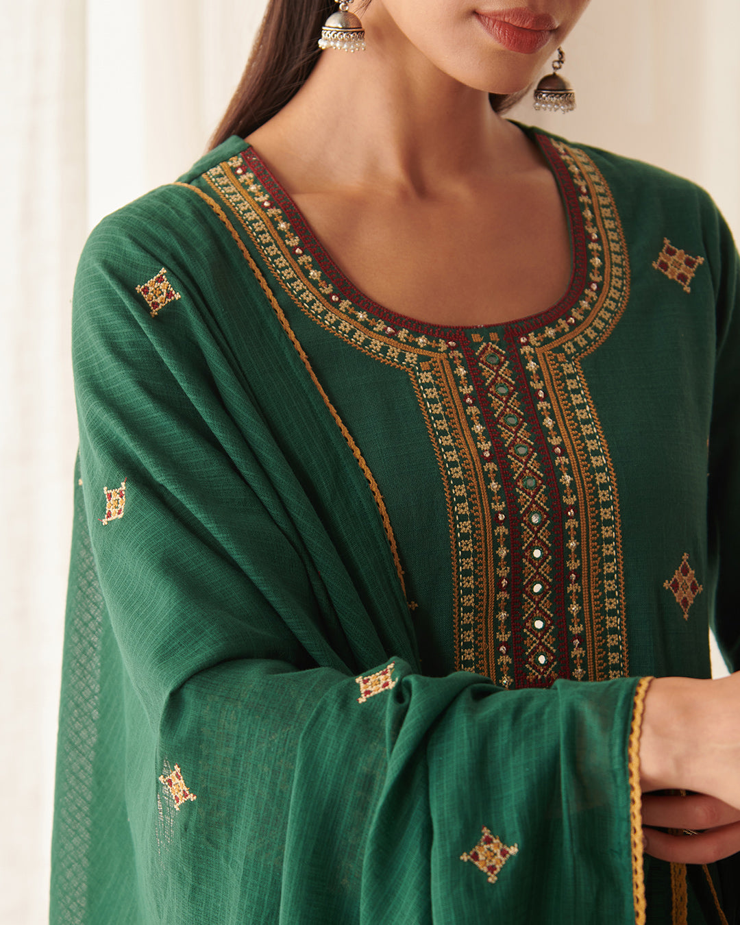 Mehraab Mira Green Dupatta