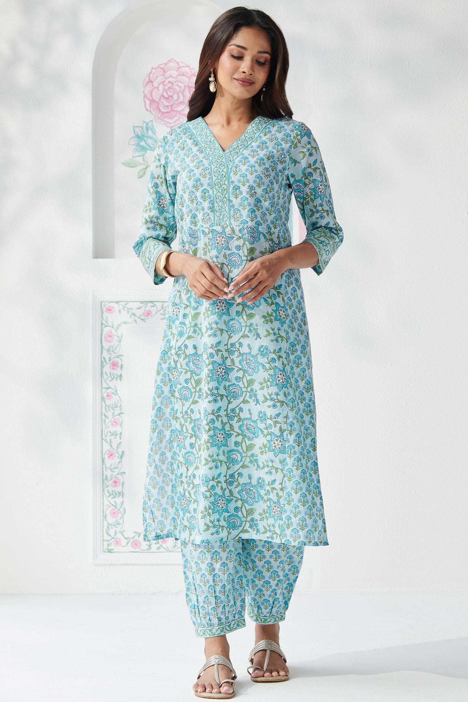 Surplus: Gulbahar Aalia Sanganeri Kurta