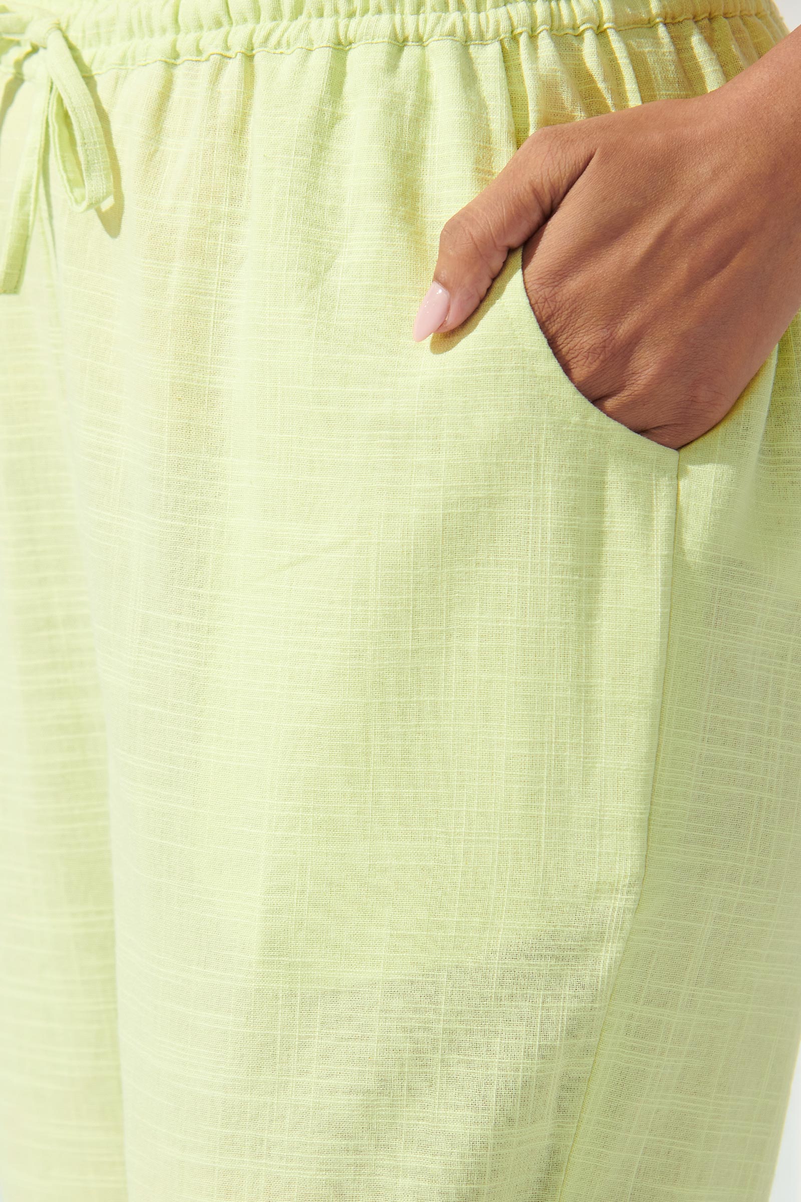 Surplus: Roza Jashn Green Narrow Pants