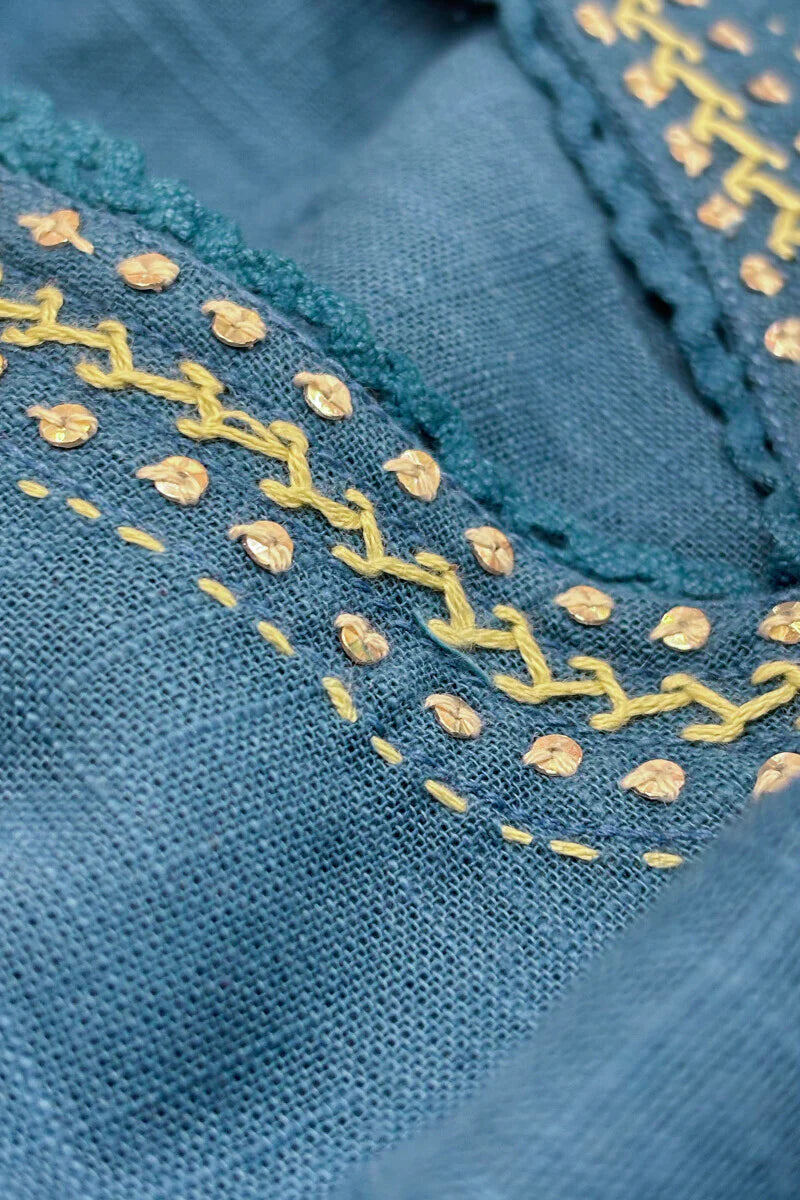 Surplus: Roza Zara Blue Kurta