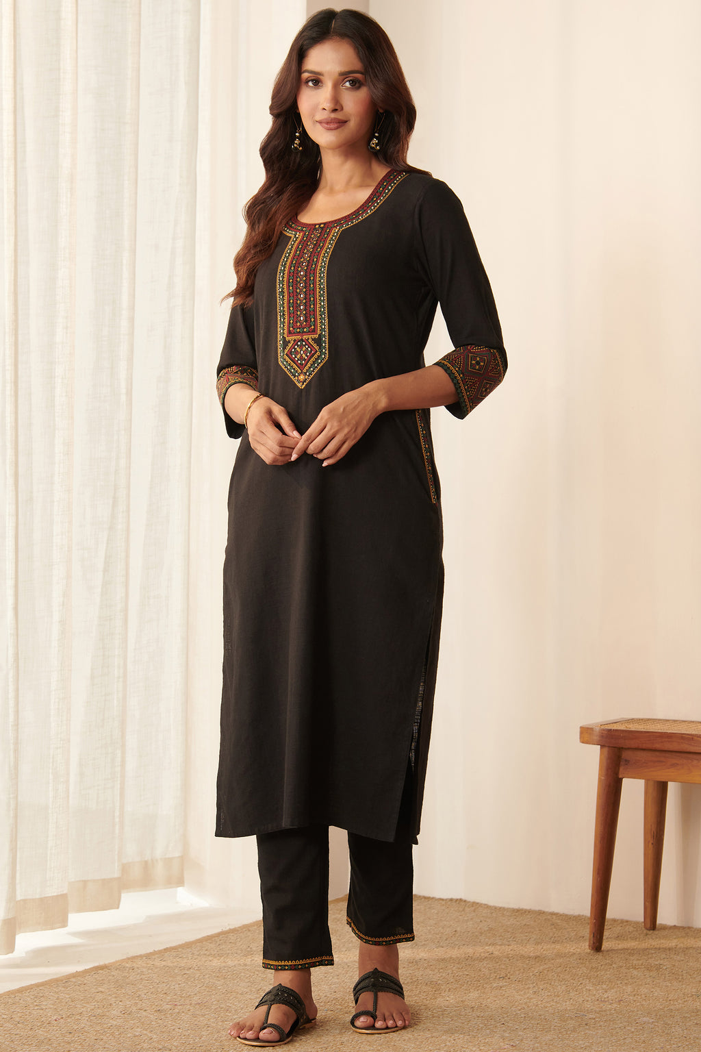Mehraab Nahiza Black Kurta