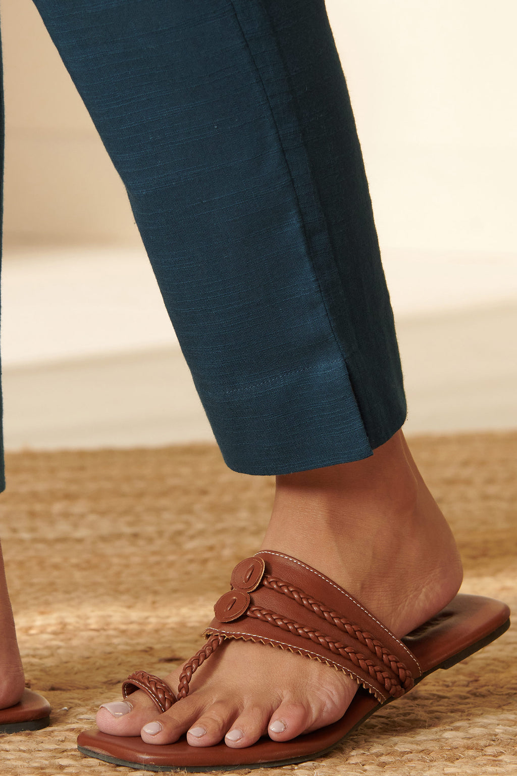 Roza Amina Blue Narrow Pants