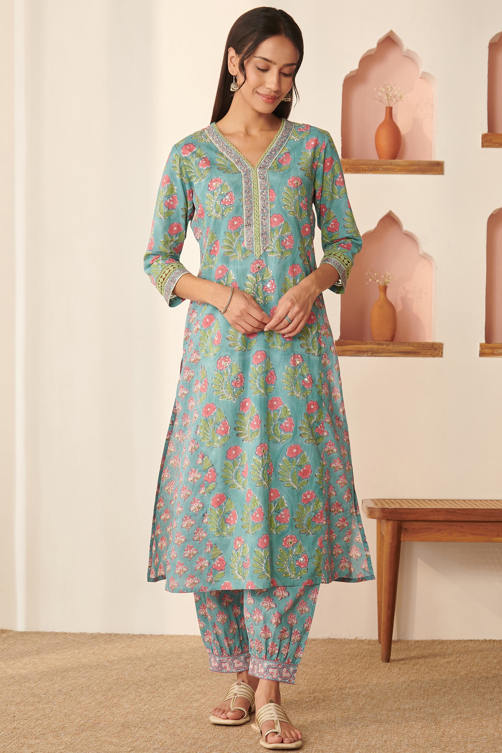 Gulbarg Armin Sanganeri Kurta