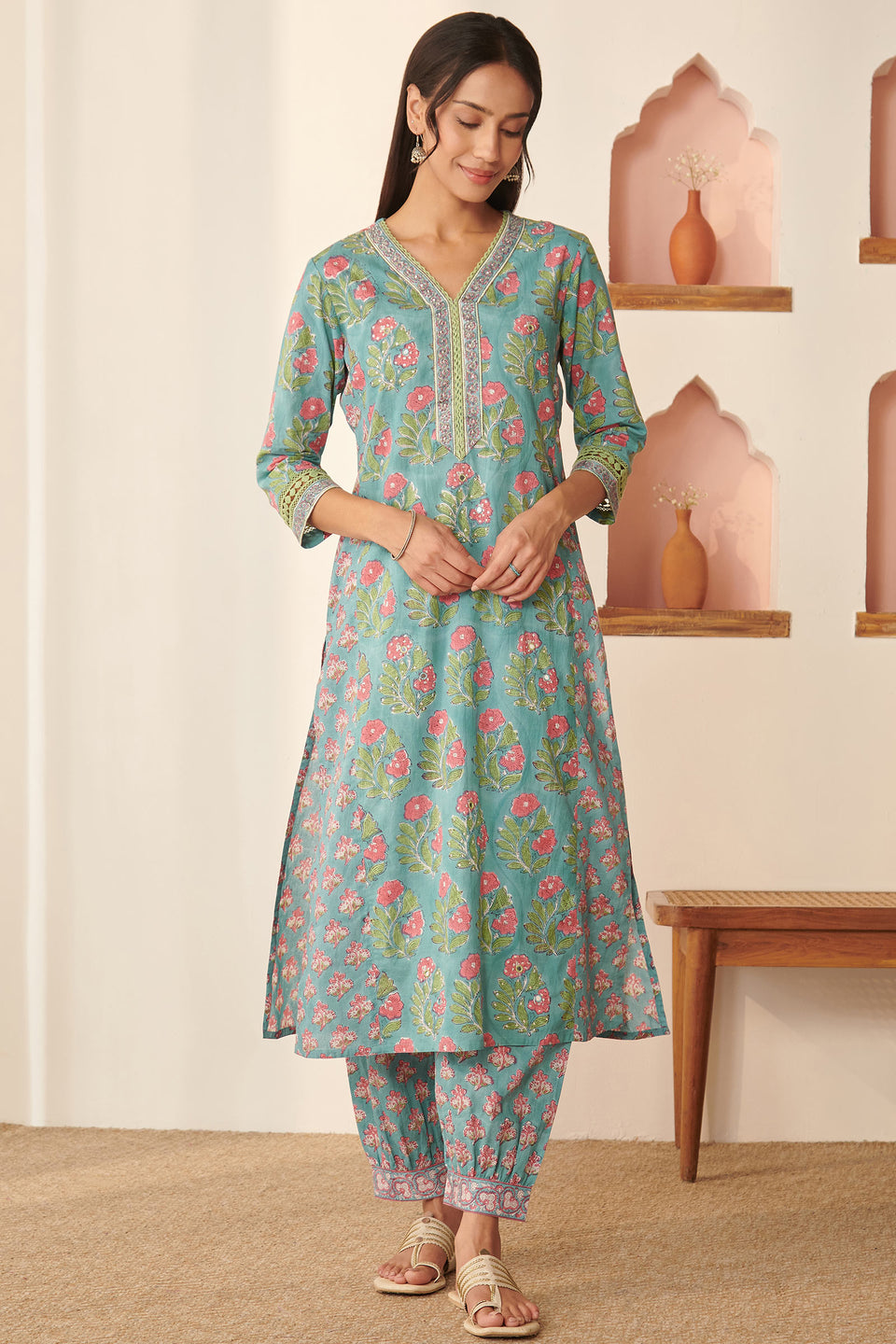 Gulbarg Armin Sanganeri Kurta