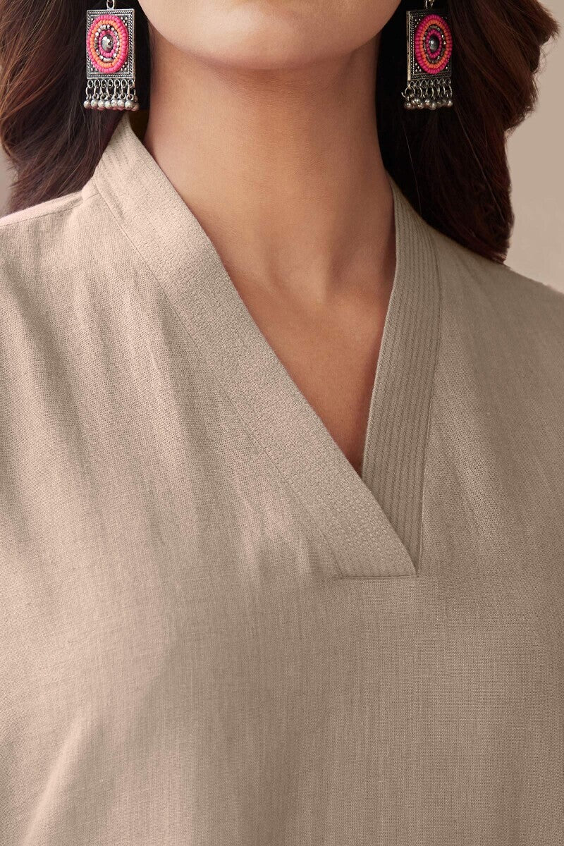 Roza Seher Grey Kurta