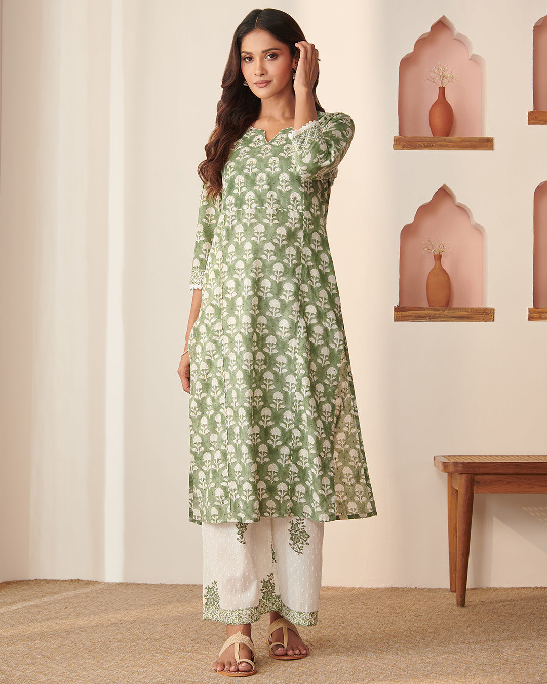 Rosheen Maiwa Sanganeri Kurta