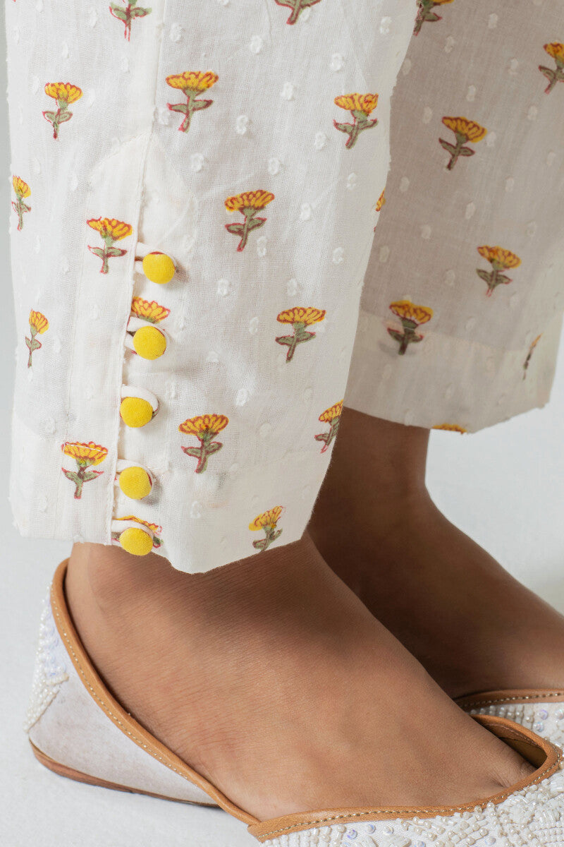 Gauhar Samaira Block Printed Narrow Pants