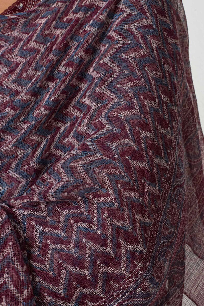 Zubeida Sareen Ajrak Kota Dupatta