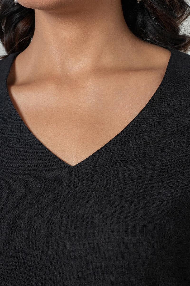 Roza Tasnim Black Kurta