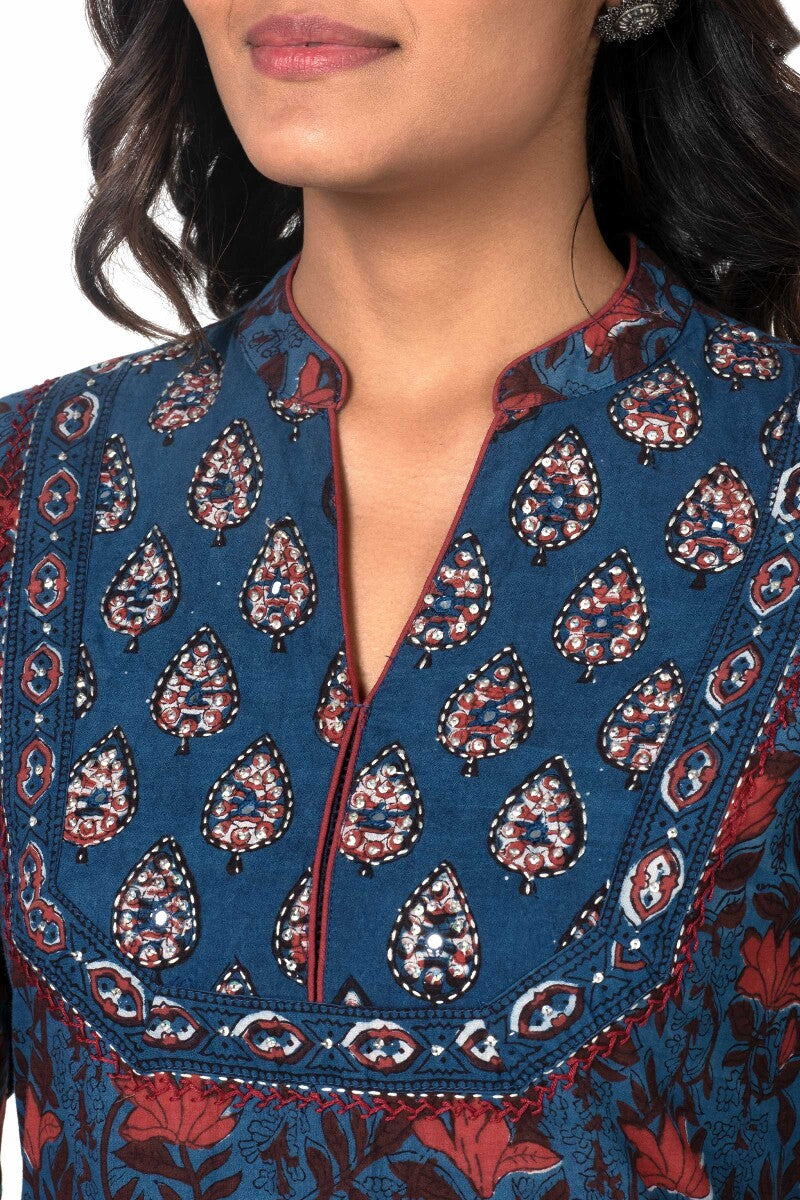 Sehra Maya Bagru Kurta