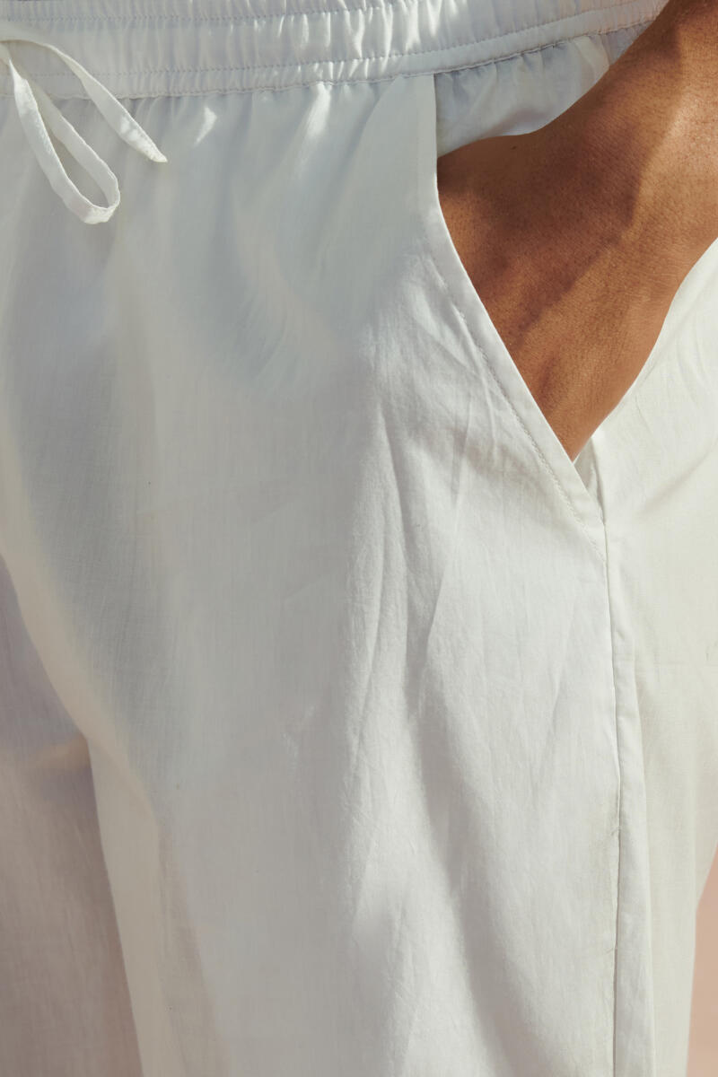 Raahat Faizal White Cotton Pants