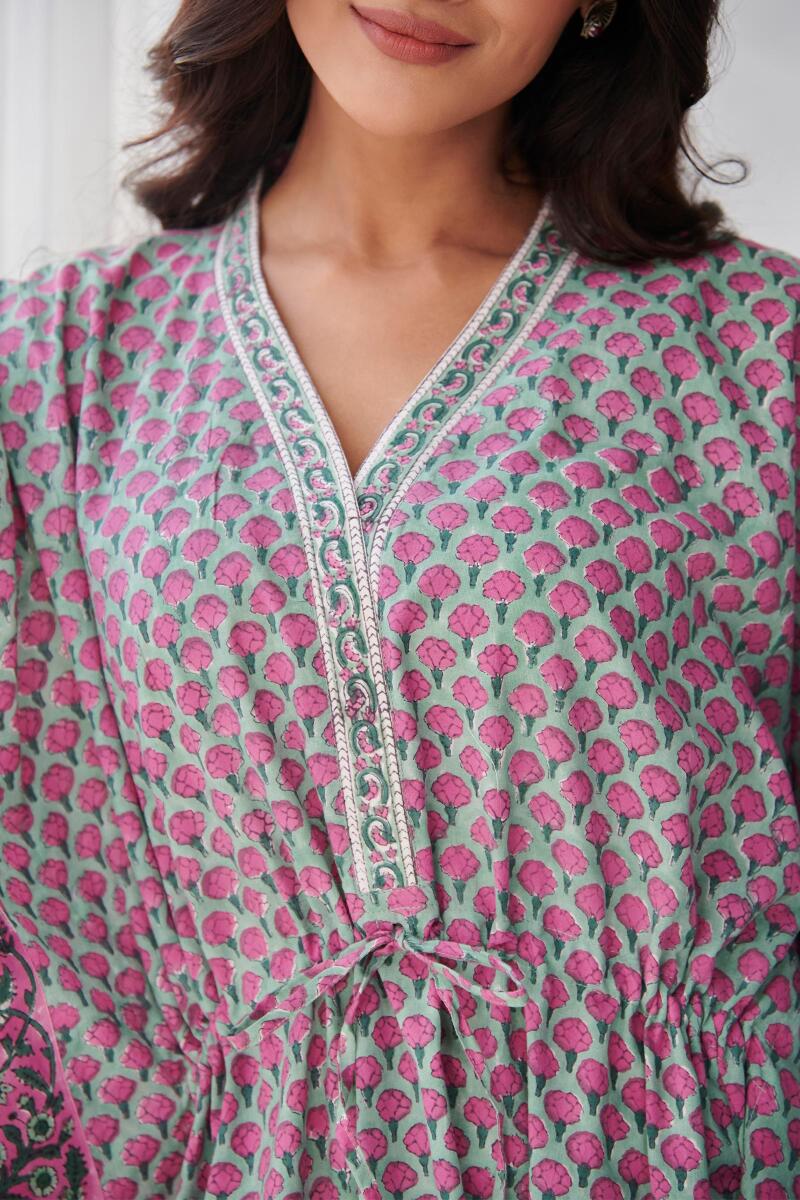 Roza Zeenat Sanganeri Kaftan