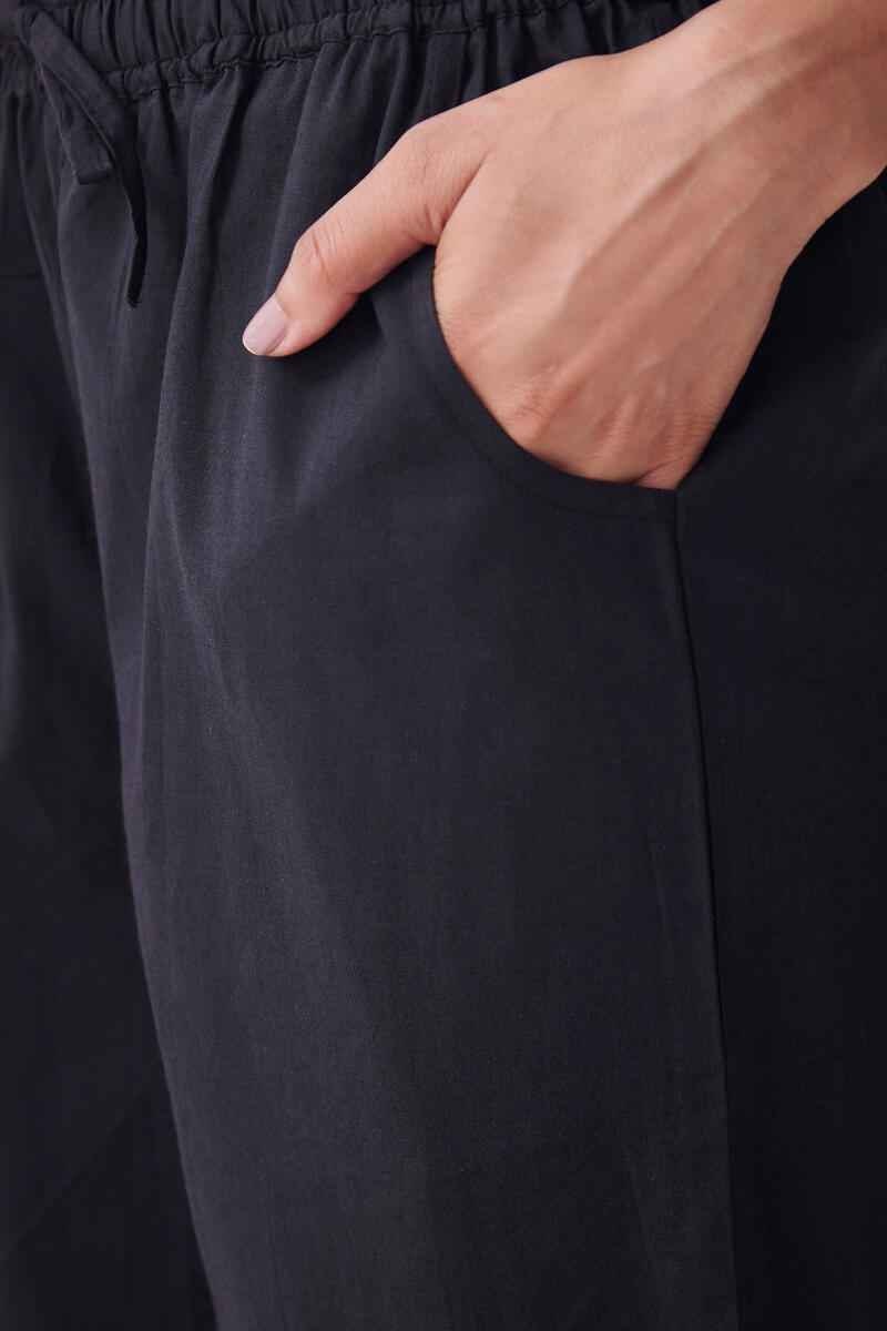 Roza Jia Black Cotton Farsi