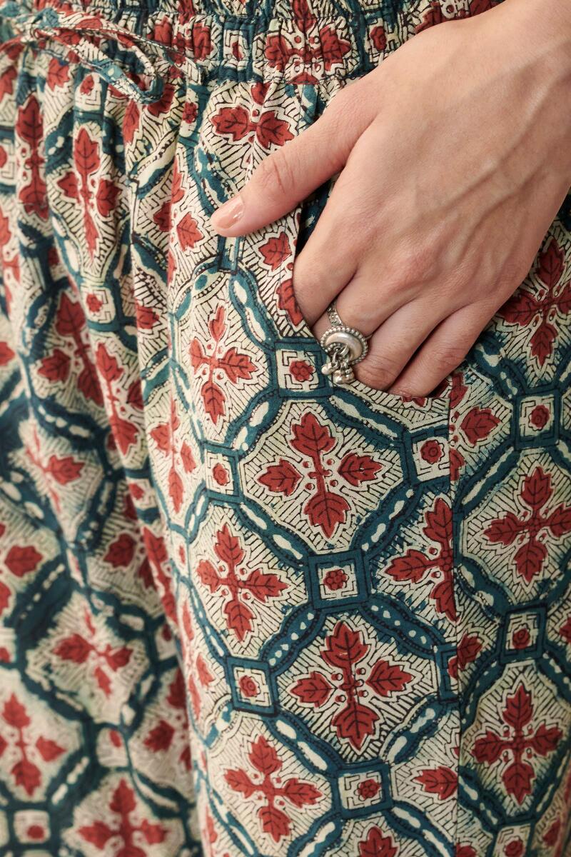 Sehra Fizah Bagru Narrow Pants