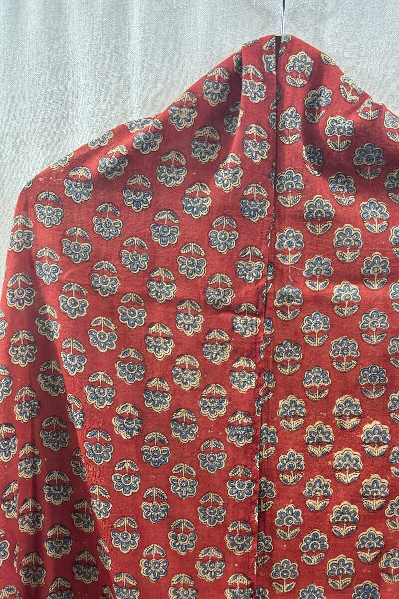 Bagru Hand Block-Printed Cotton Mul Dupatta