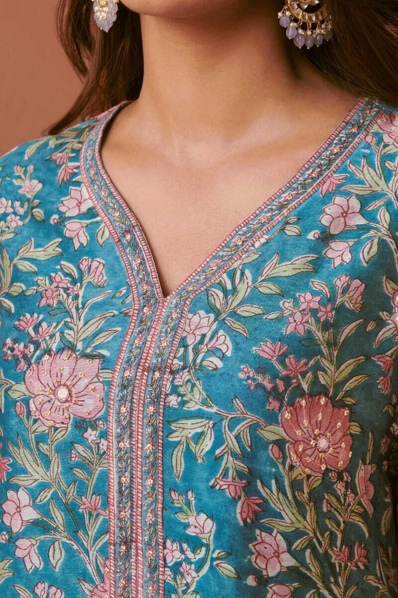 Mehrunissa Kiara Chanderi Kurta