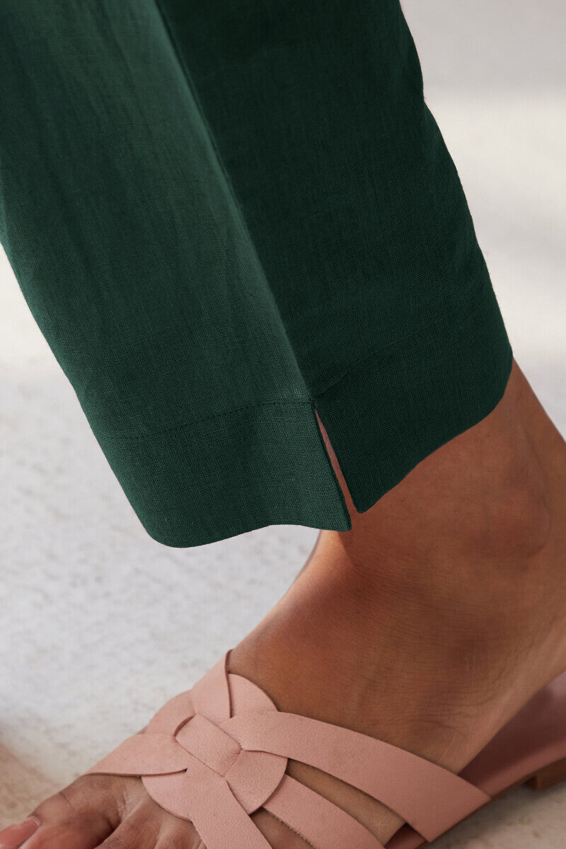 Roza Seher Jade Green Narrow Pants
