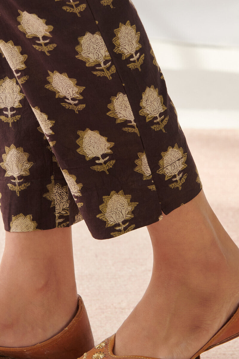 Sehra Mahi Brown Narrow Pants