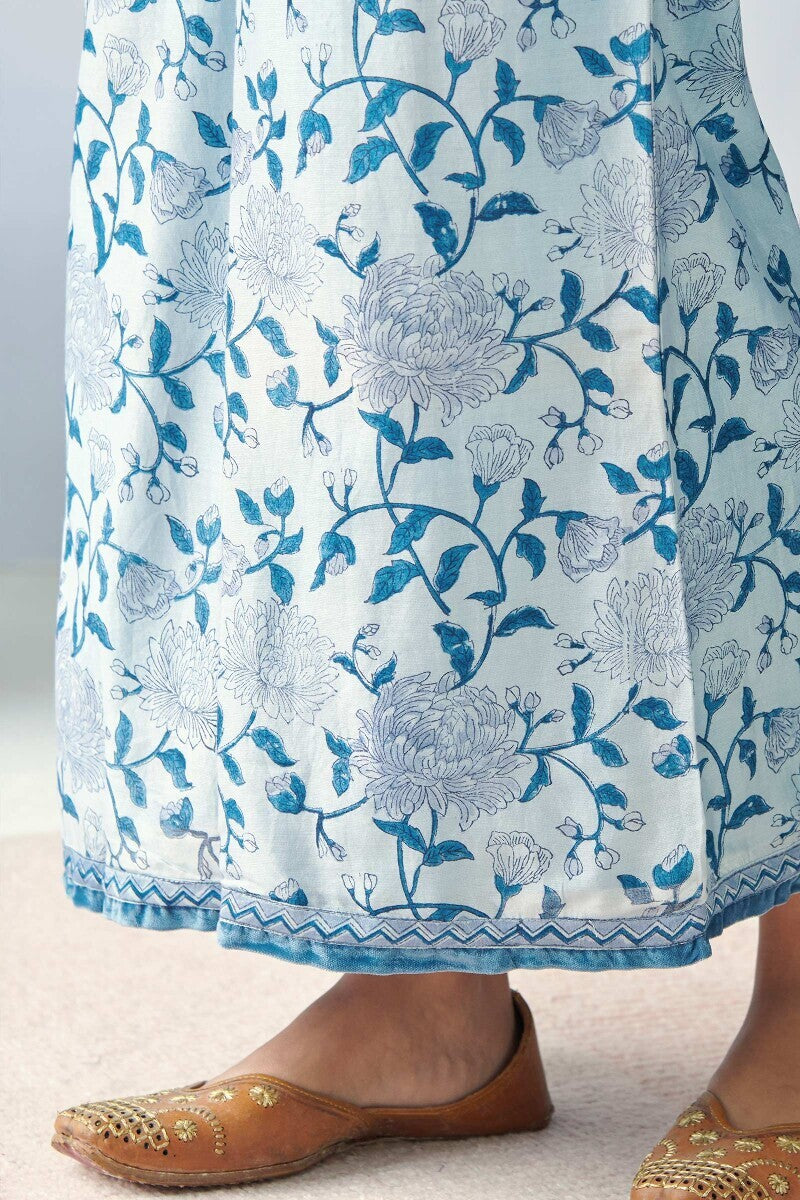 Gauhar Maira Blue Sanganeri Chanderi Palazzo