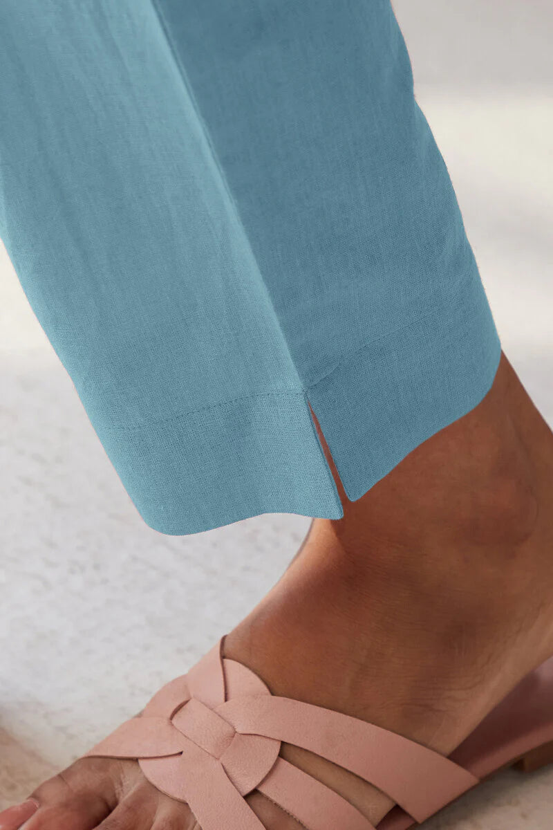 Surplus: Mirza Sehreen Blue Narrow Pants