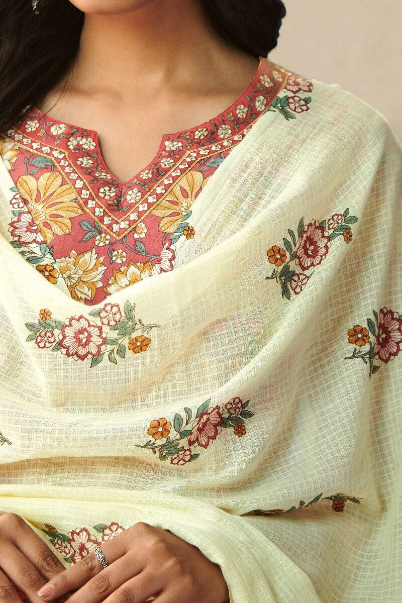 Gulshan Bagh Siya Sanganeri Dupatta
