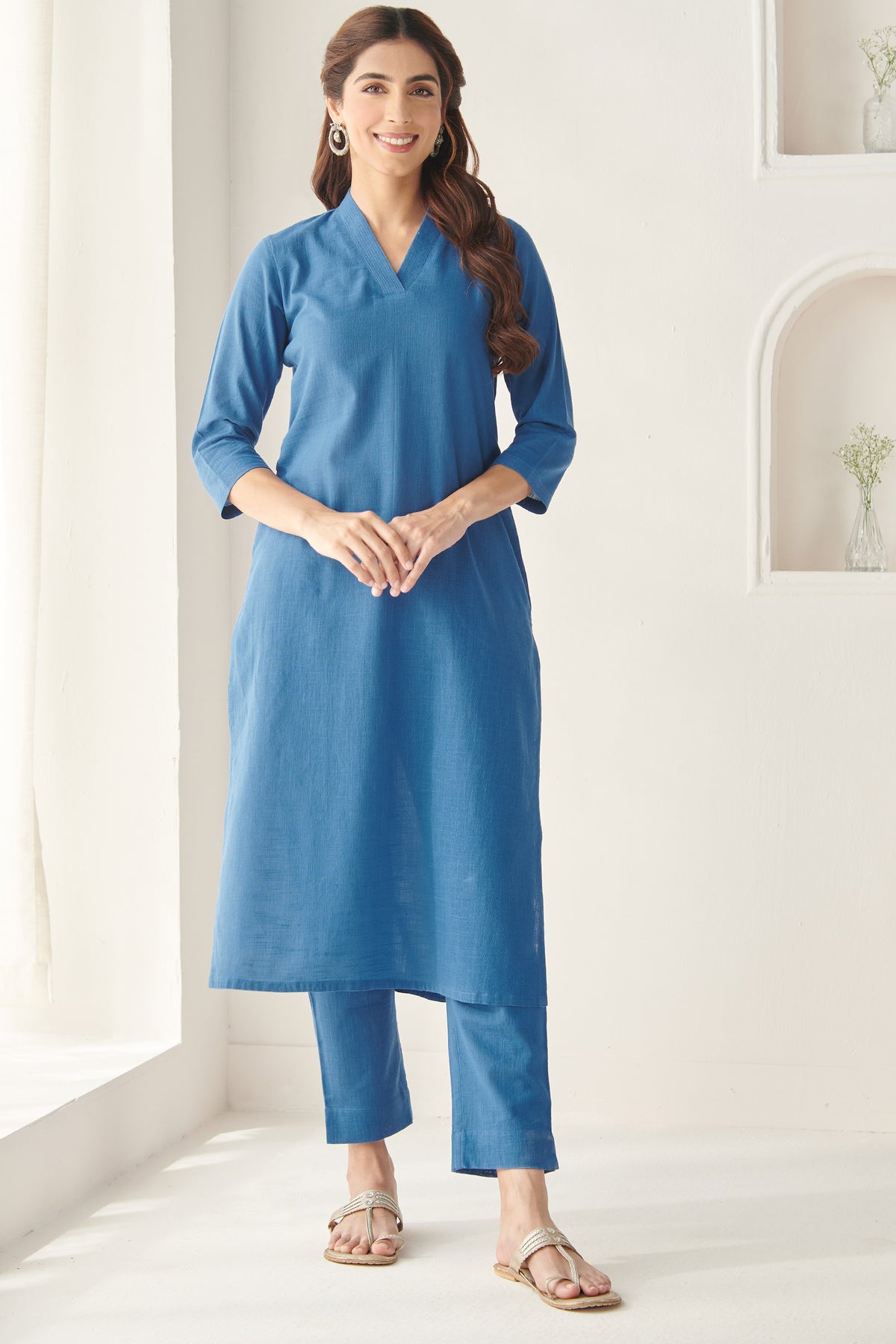 Roza Alia Blue Narrow Pants
