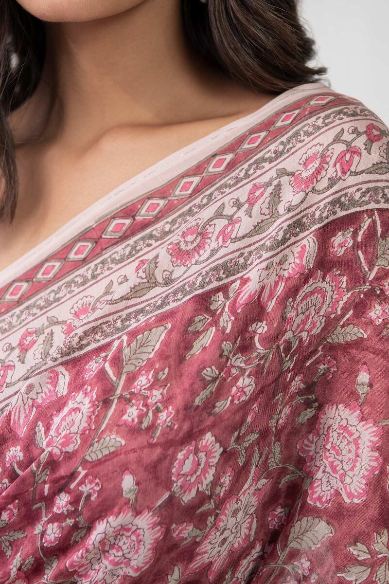 Nasrine Saba Cotton Silk Saree