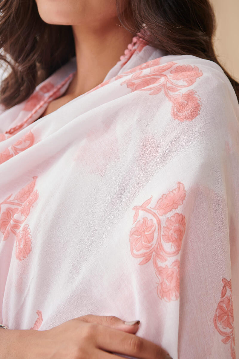 Falak Suhana Pink Sanganeri Dupatta